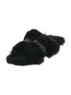 Robert Clergerie Faux Fur Slides