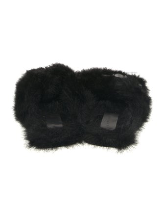 Robert Clergerie Faux Fur Slides
