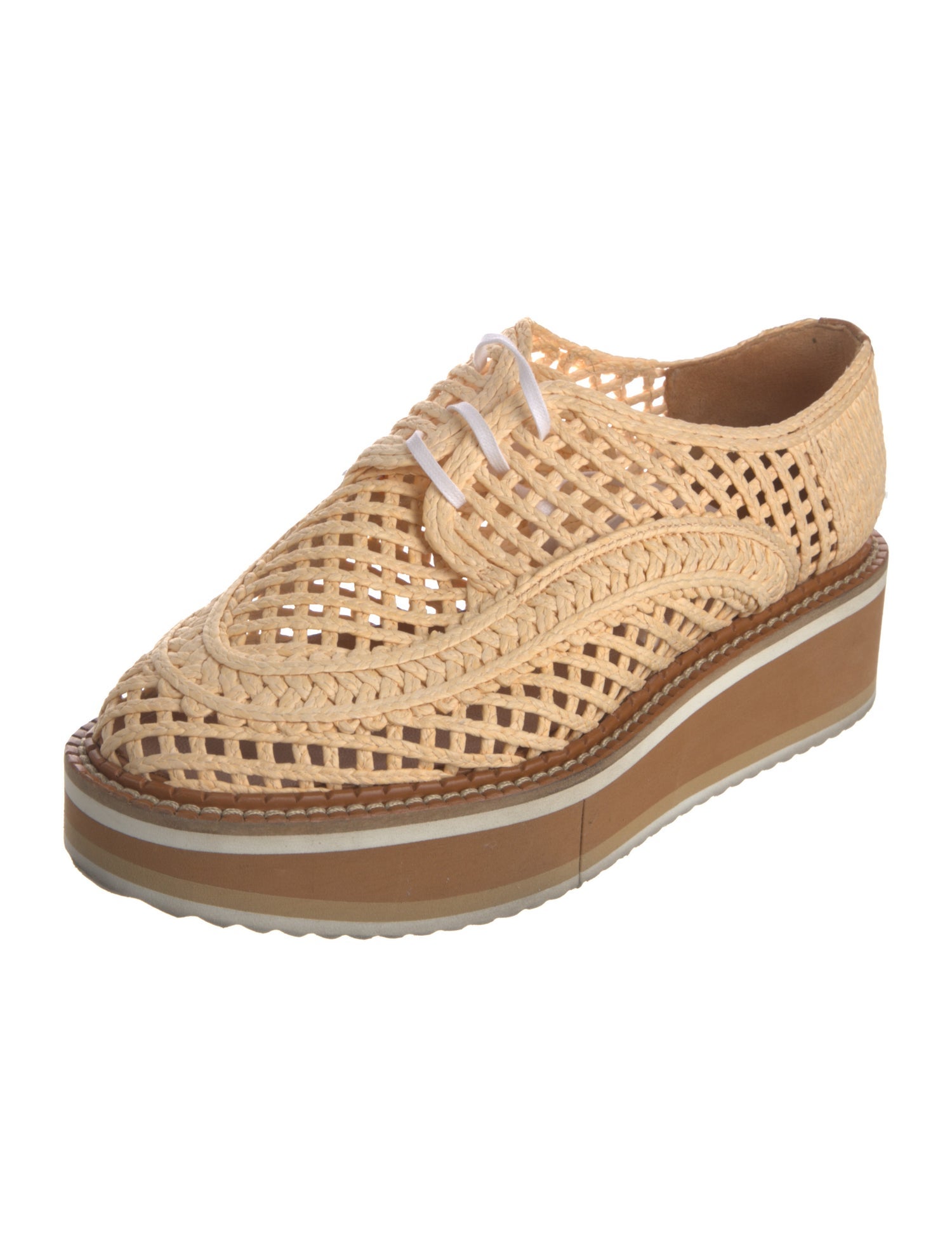 Robert Clergerie Raffia Oxfords