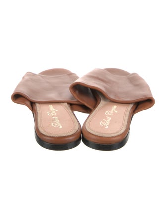 Robert Clergerie Leather Slides