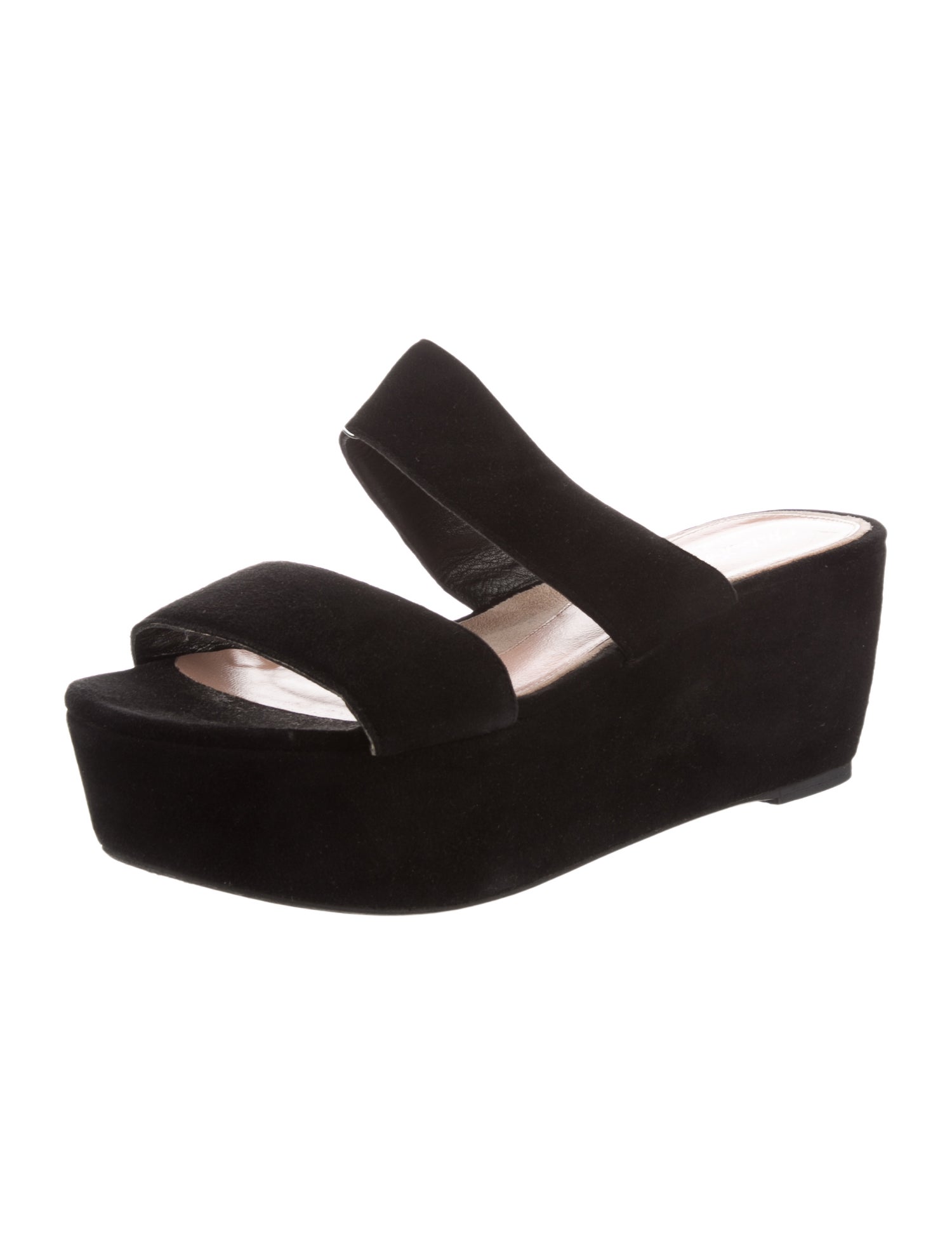 Robert Clergerie Suede Slides