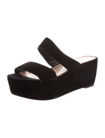 Robert Clergerie Suede Slides