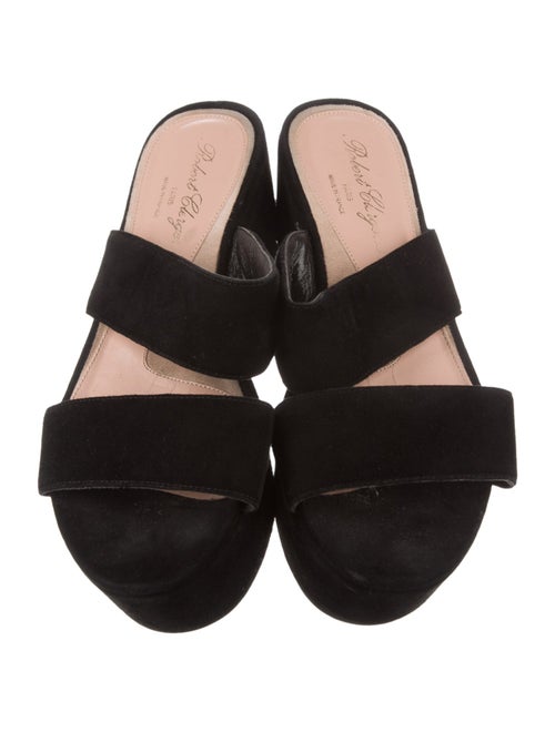 Robert Clergerie Suede Slides