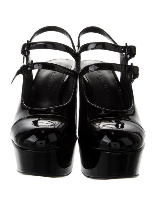 Robert Clergerie Patent Leather Slingback Pumps