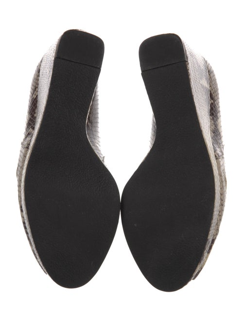 Robert Clergerie Leather Animal Print Pumps