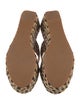 Robert Clergerie Straw Animal Print Slides