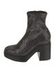 Robert Clergerie Suede Crystal Embellishments Sock Boots