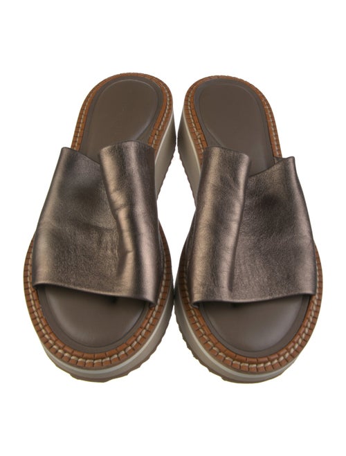 Robert Clergerie Leather Slides