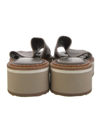 Robert Clergerie Leather Slides