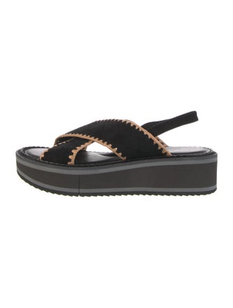 Robert Clergerie Suede Slingback Sandals