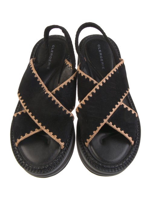 Robert Clergerie Suede Slingback Sandals