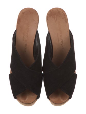 Robert Clergerie Suede Slides