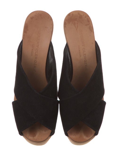 Robert Clergerie Suede Slides