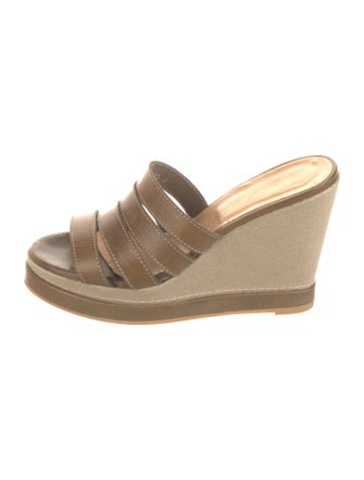 Robert Clergerie Leather Slides