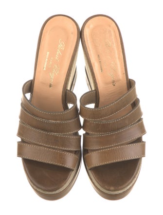 Robert Clergerie Leather Slides