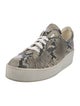 Robert Clergerie Leather Animal Print Sneakers