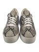 Robert Clergerie Leather Animal Print Sneakers
