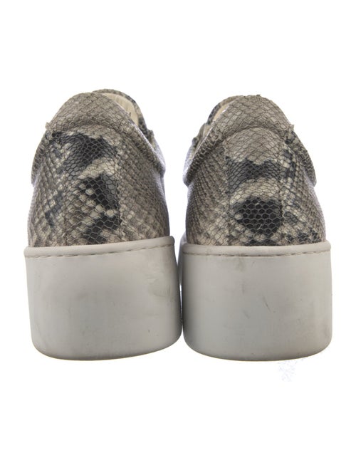 Robert Clergerie Leather Animal Print Sneakers