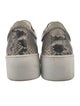 Robert Clergerie Leather Animal Print Sneakers