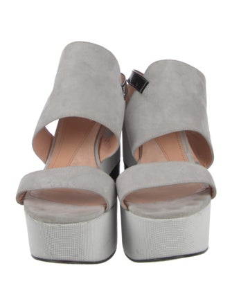 Robert Clergerie Suede Slingback Sandals