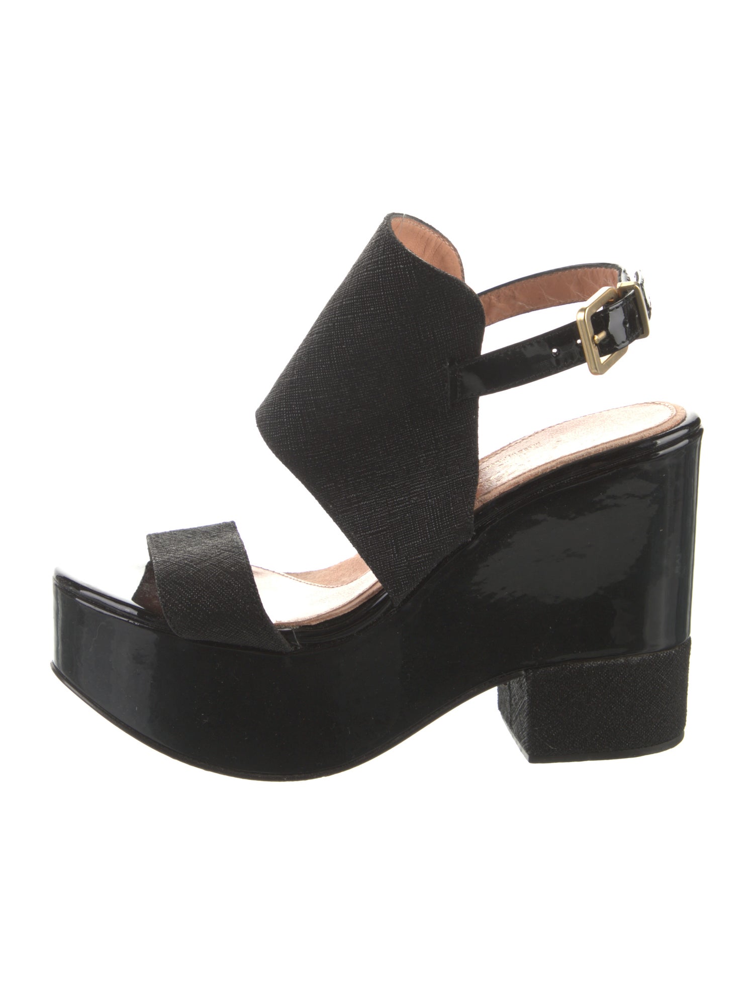 Robert Clergerie Patent Leather Slingback Sandals
