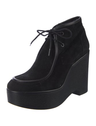 Robert Clergerie Suede Lace-Up Boots