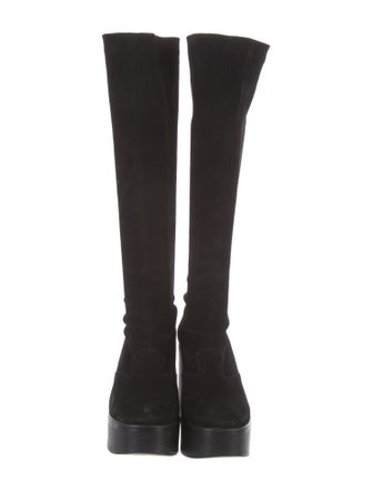 Robert Clergerie Suede Sock Boots