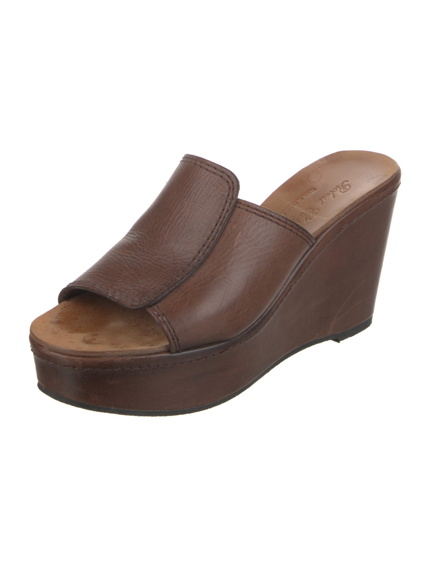 Robert Clergerie Leather Slides