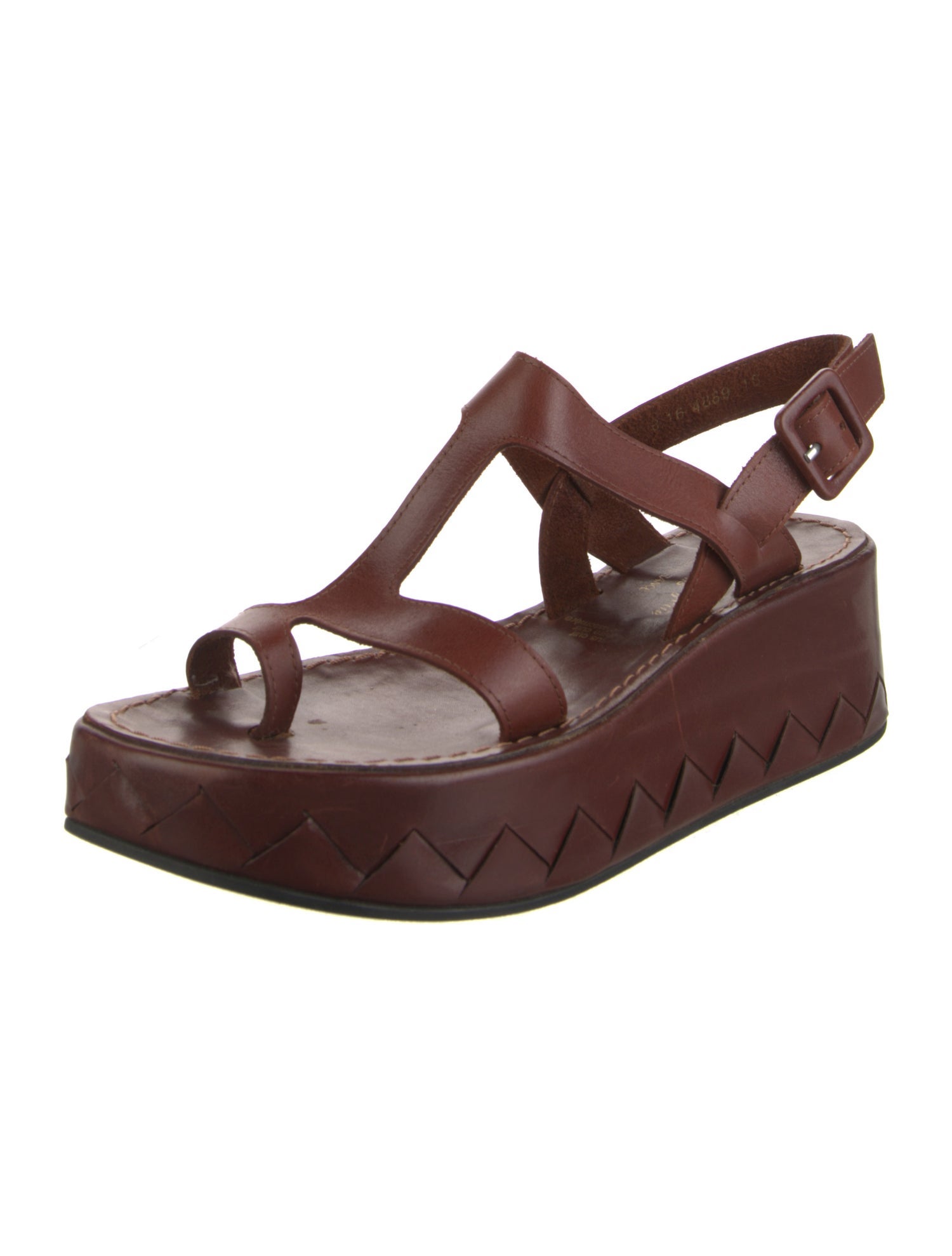 Robert Clergerie Leather T-Strap Sandals