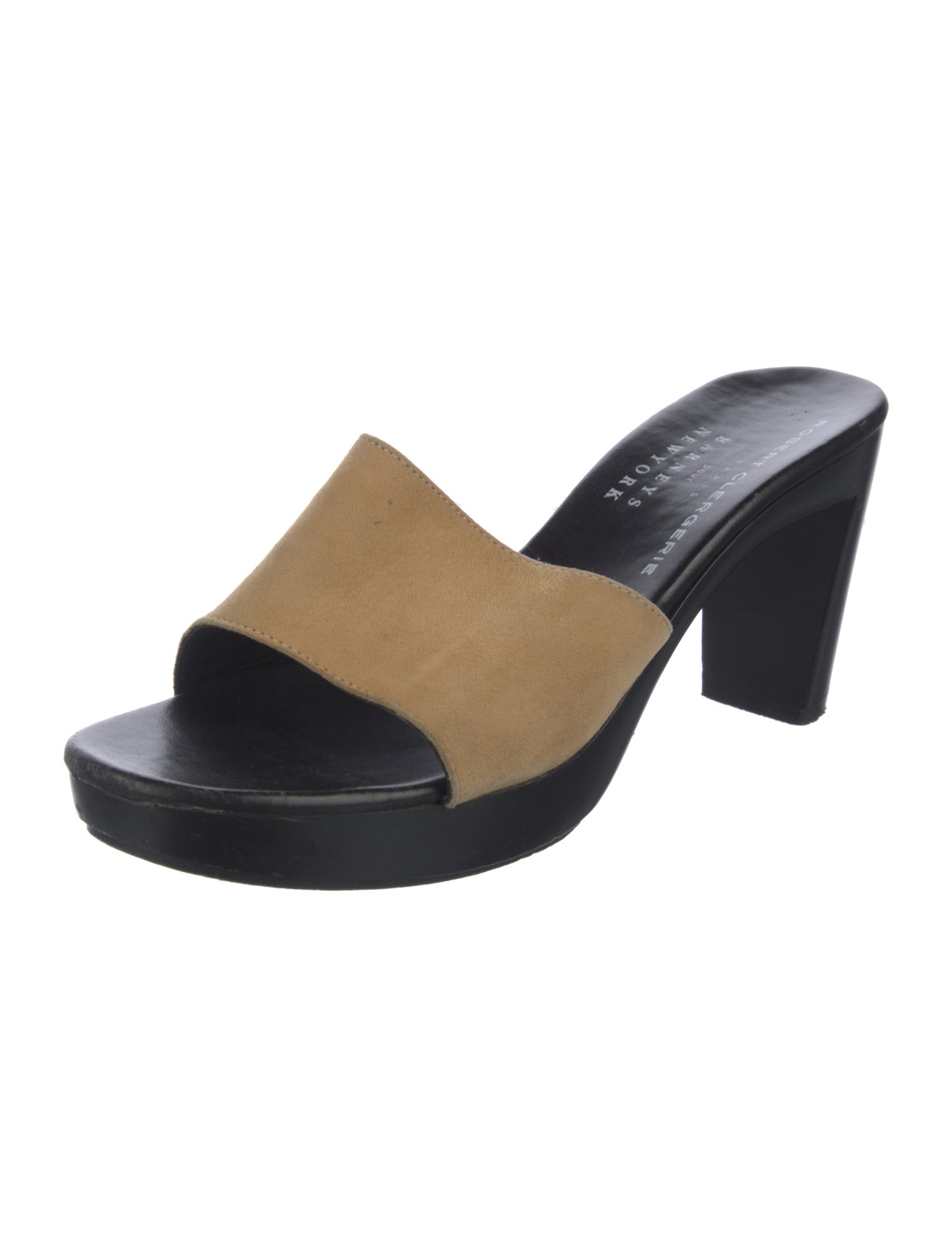 Robert Clergerie Suede Slides