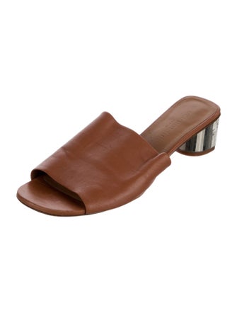 Robert Clergerie Leather Slides