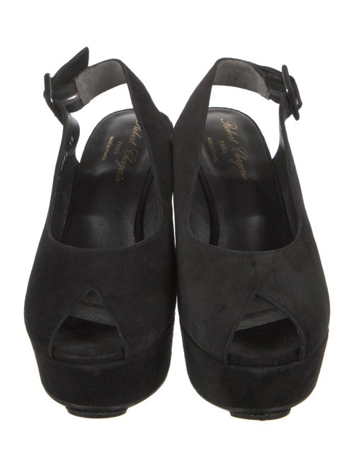 Robert Clergerie Suede Slingback Sandals