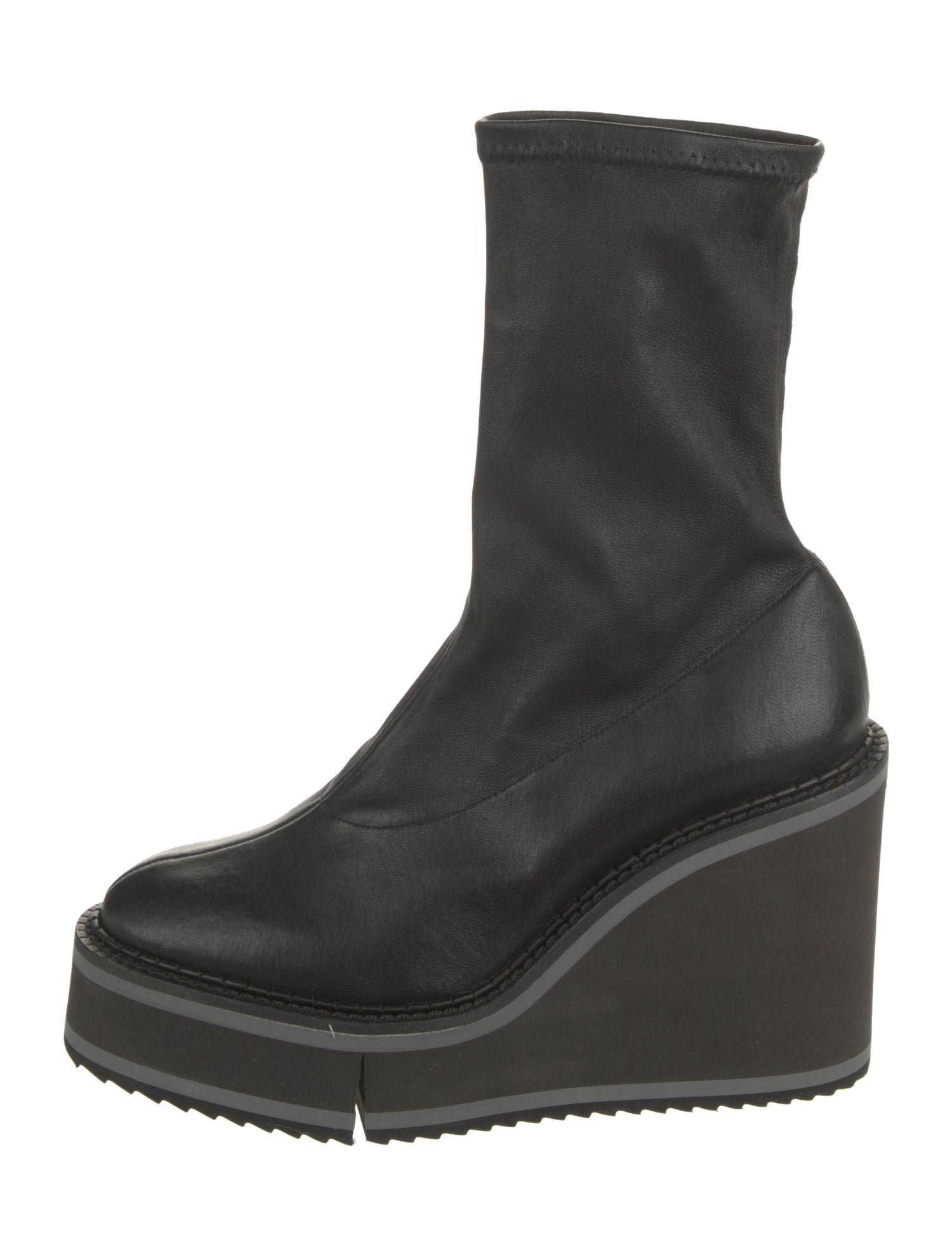 Robert Clergerie Leather Sock Boots