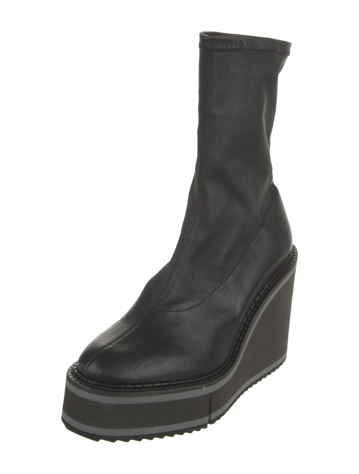 Robert Clergerie Leather Sock Boots