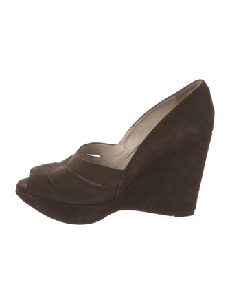 Robert Clergerie Suede Cutout Accent Pumps