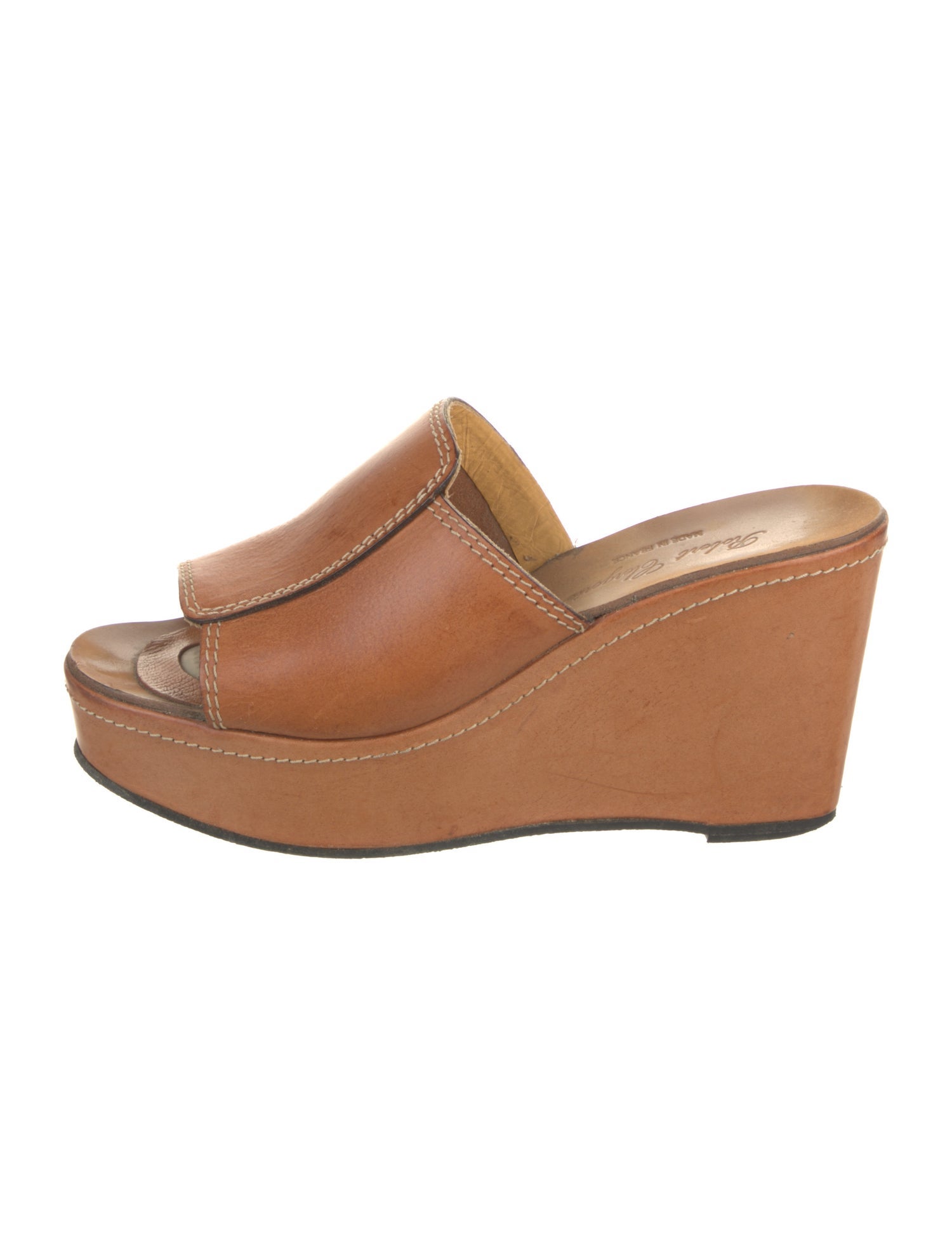 Robert Clergerie Leather Slides