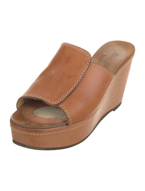 Robert Clergerie Leather Slides