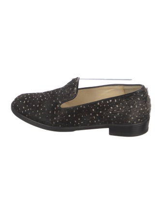 Robert Clergerie Ponyhair Printed Loafers