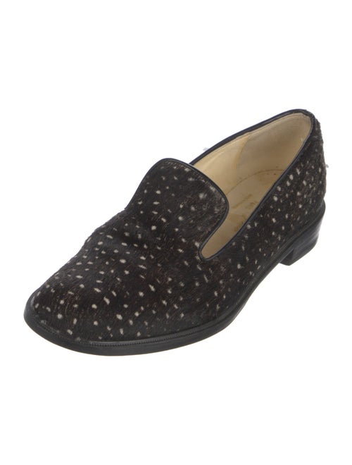 Robert Clergerie Ponyhair Printed Loafers