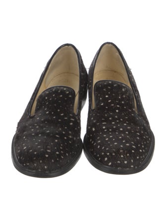 Robert Clergerie Ponyhair Printed Loafers