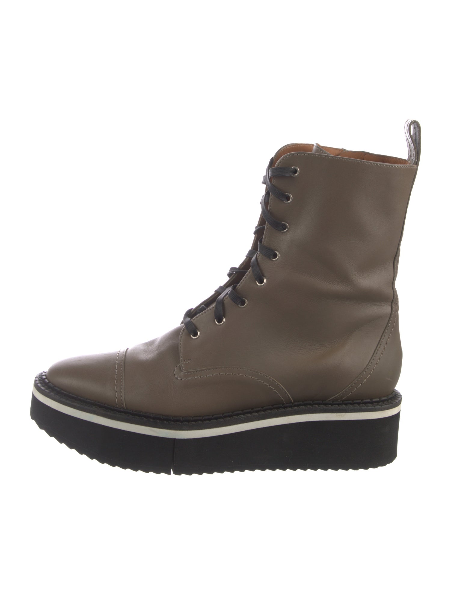 Robert Clergerie Leather Combat Boots
