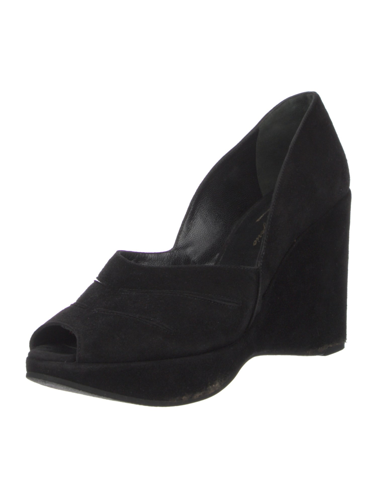 Robert Clergerie Suede Cutout Accent Pumps