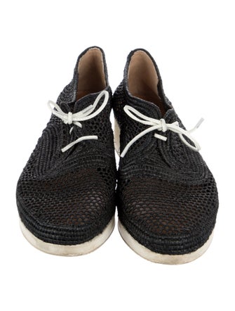 Robert Clergerie Raffia Oxfords