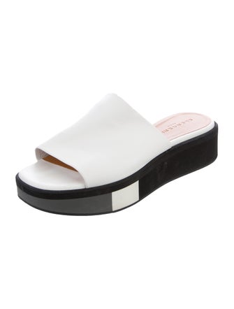 Robert Clergerie Leather Slides