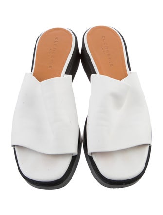 Robert Clergerie Leather Slides