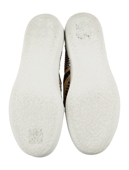 Robert Clergerie Straw Printed Sneakers