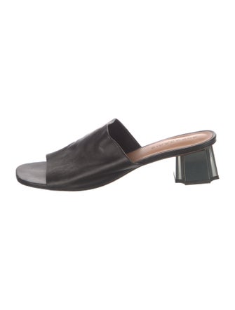Robert Clergerie Leather Slides