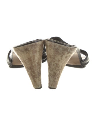 Robert Clergerie Patent Leather Slides