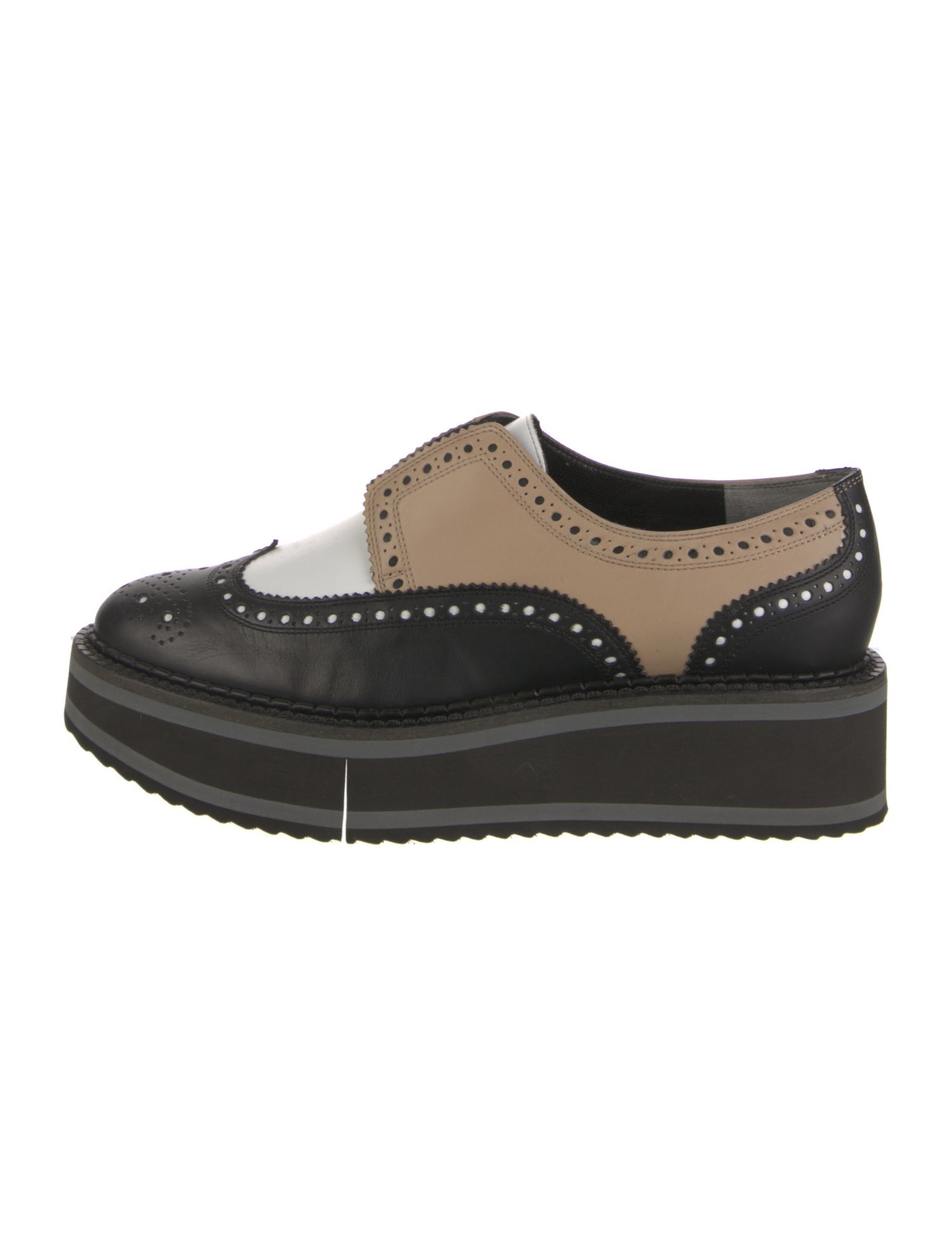Robert Clergerie Leather Lasercut Accents Loafers
