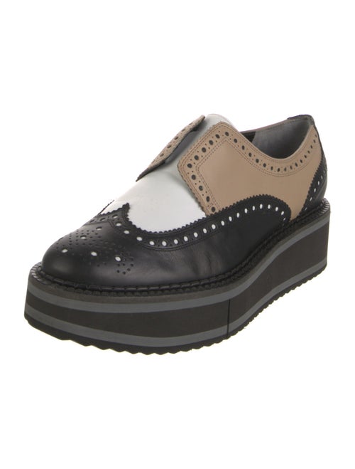 Robert Clergerie Leather Lasercut Accents Loafers